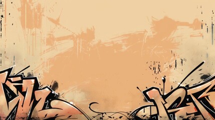 graffiti with space for text.