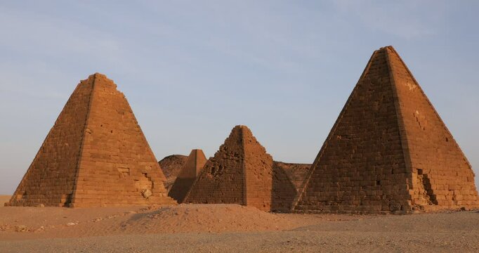 The meroitic pyramids of jebel Barkal, Northern State, Karima, Sudan