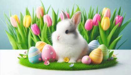 Fototapeta premium niedlicher Osterhase