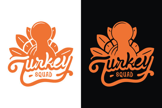 Thanksgiving shirt design with turkey