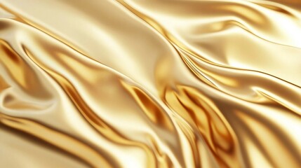Fototapeta premium Gold Foil Background, Textured Surface with Delicate Creases, Warm Golden Tones, Reflective and Sophisticated Design
