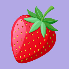 Obraz premium strawberry on white background