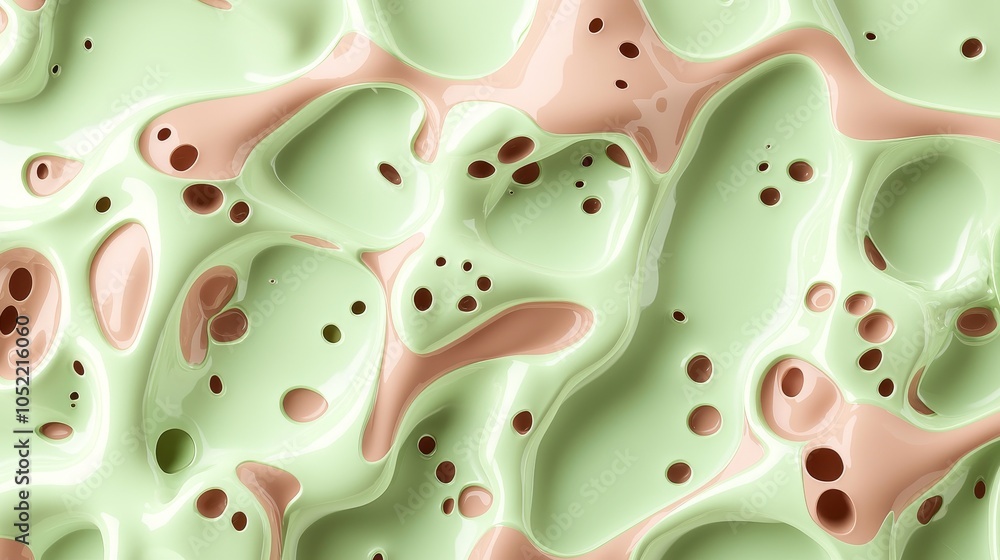 Aufkleber intricate textures of organic forms a close-up exploration of cellular structures and their unique p