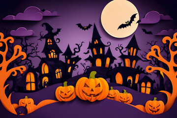 halloween design scary fun banner event 