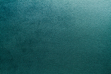 Close up on green velours texture
