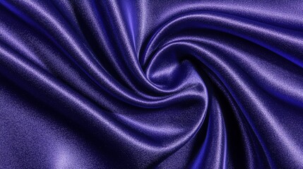 Obraz premium Luxurious deep purple satin fabric with shimmering texture and elegant drapery for fashion and design projects