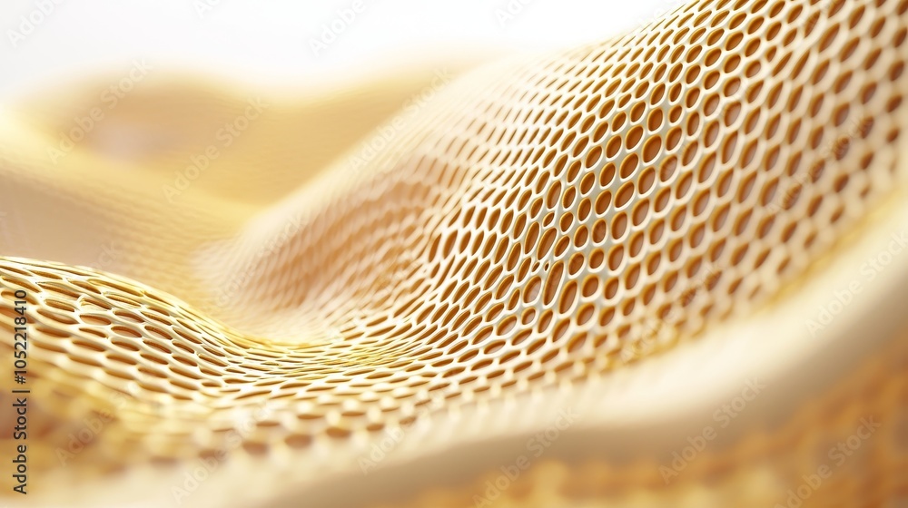 Aufkleber exploring the intricate patterns and textures of honeycomb structures in modern design and architect