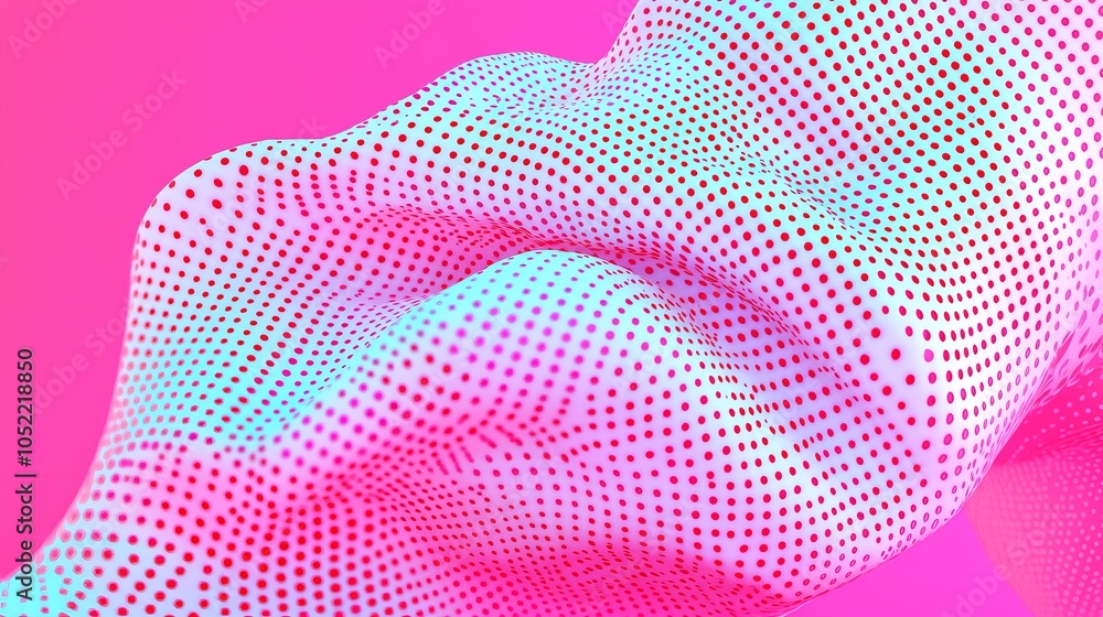 Aufkleber exploring the intersection of color and form a vibrant study of textured patterns against a bold pin