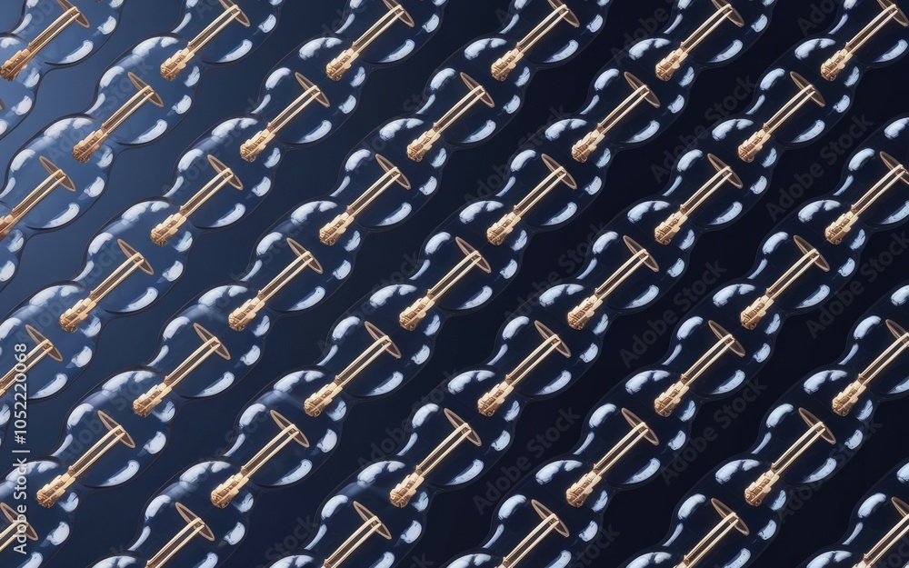 Aufkleber elegant lightbulb pattern. repeating pattern of stylish lightbulbs; symbolizes innovation and ideas.