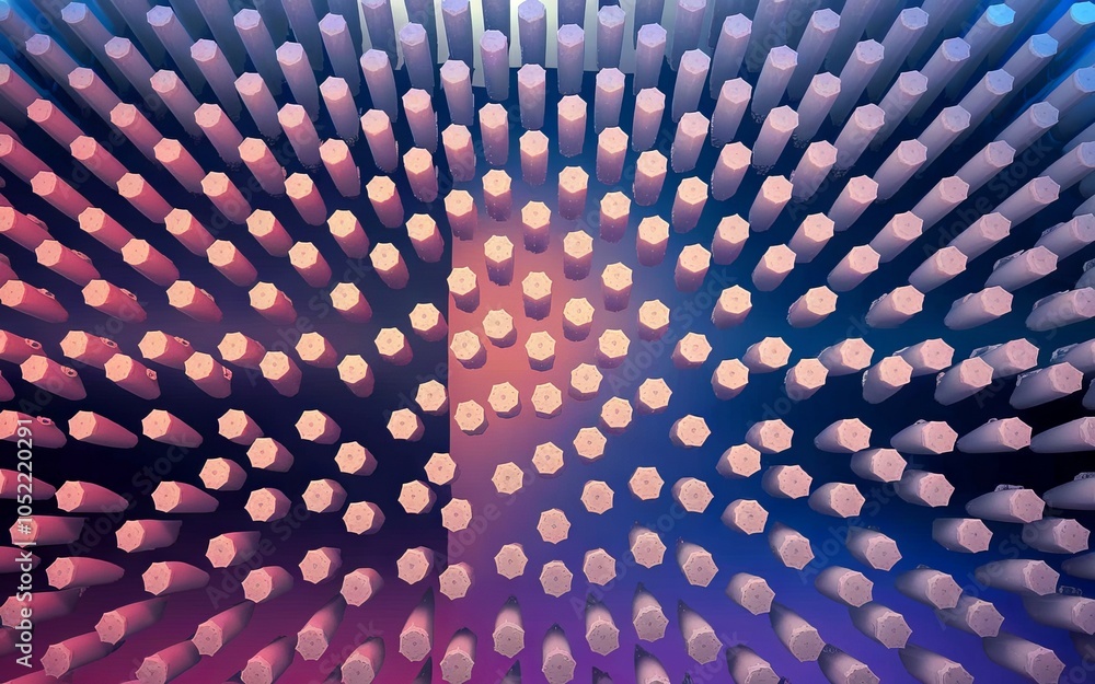 Poster hexagon pattern design. abstract geometric background with repeating hexagonal shapes, creating a ca