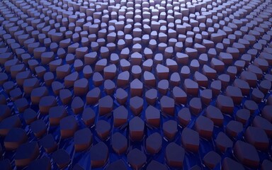 Obraz premium Abstract purple stone pattern. Intricate geometric design evokes feelings of order, structure, and potential hidden complexity.
