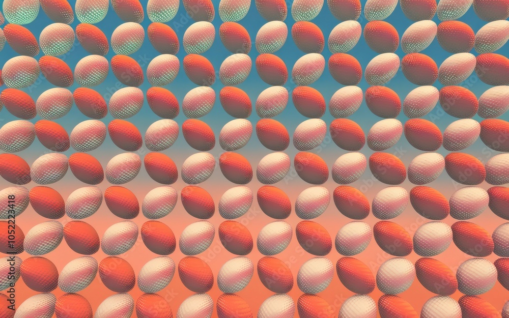 Aufkleber abstract sphere pattern. repeating geometric spheres create a hypnotic, calming visual. subtle color