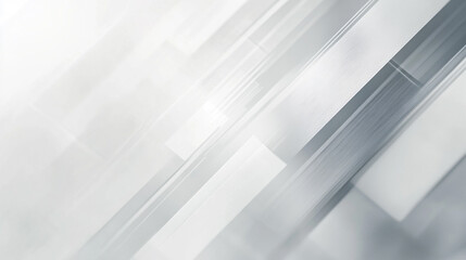 Obraz premium Modern white and light grey square overlapped pattern on background , Abstract light reflection and grey shadow from window on white wall background, 