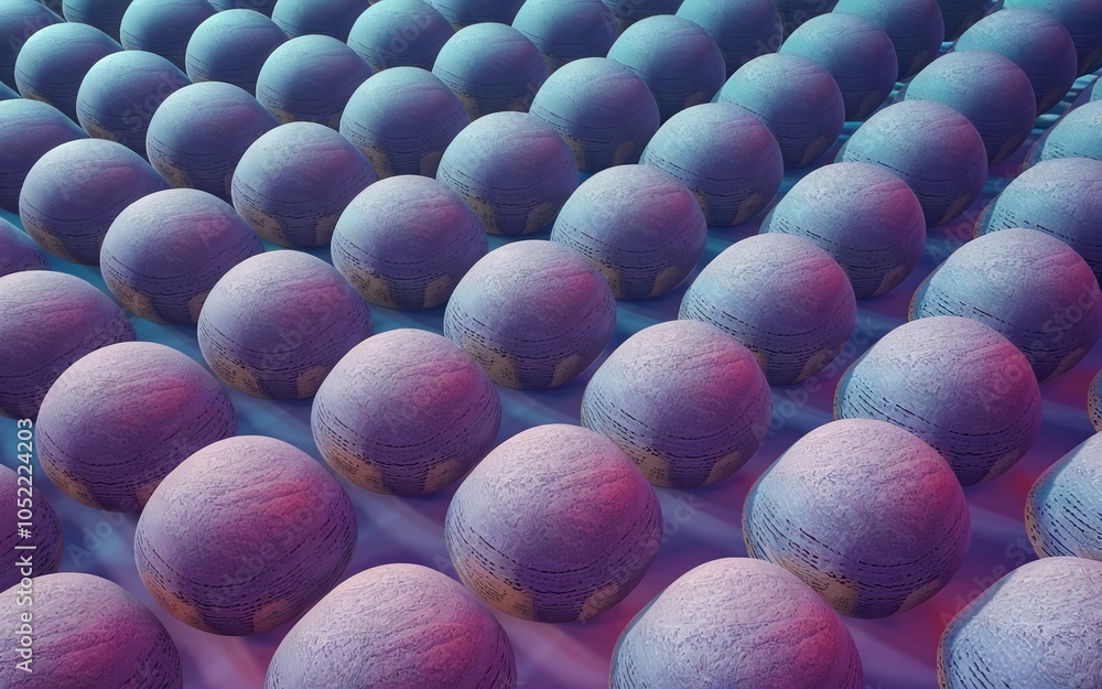 Poster sphere pattern texture. abstract image of repeating spheres; evokes feelings of order, uniformity, a