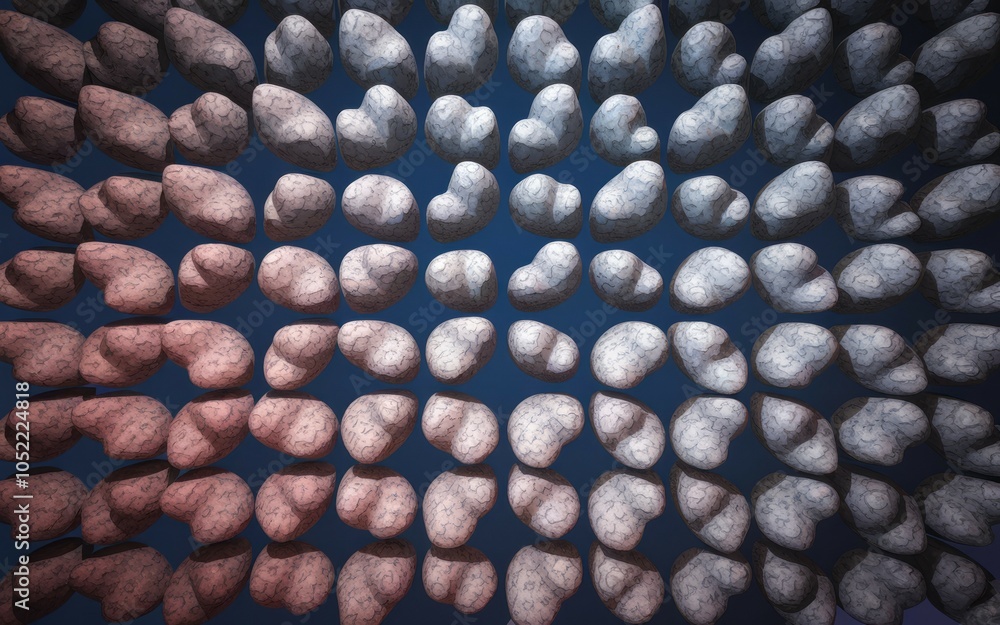 Poster pebble pattern texture. abstract art of smooth stones, conveying serenity and natural harmony. color