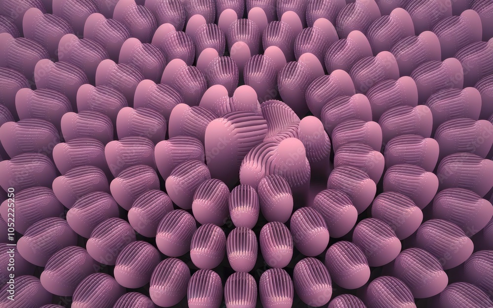 Poster pink abstract pattern design. elegant mauve textured shapes create a captivating, symmetrical floral