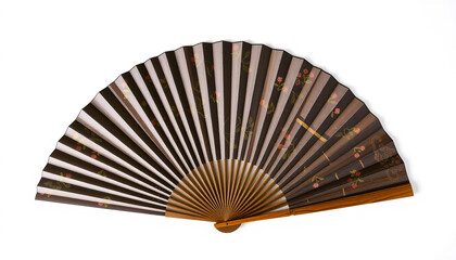 Elegant Japanese fan with koi fish design, symbolizing traditional art and cultural beauty