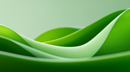 Exploring the serene beauty of soft green waves a visual journey through organic forms and textures in nature's palette
