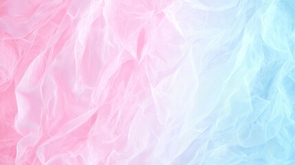 Naklejka premium Delicate waves of color a soft blend of pink and blue tulle creating a dreamy atmosphere for creative projects