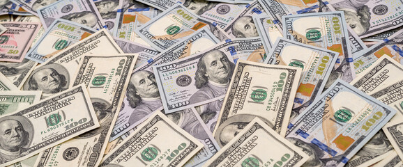 Us USD dollar bills as finance background