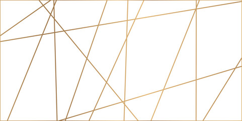 Fototapeta premium Abstract luxury gold geometric random chaotic lines. Random geometric line pattern on a transparent background. Random chaotic lines abstract geometric patterns of modern design.