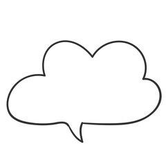Hand Drawn doodle Style Speech Bubbles