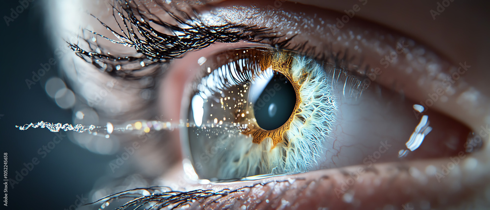 Poster exploring the intricacies of the human eye a close-up look at anatomy and functionality