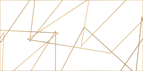 Fototapeta premium Abstract luxury gold geometric random chaotic lines. Random geometric line pattern on a transparent background. Random chaotic lines abstract geometric patterns of modern design.