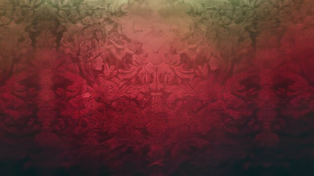 Red floral damask texture. Elegant maroon and olive damask background evokes feelings of luxury and sophistication.  Perfect for design projects.
