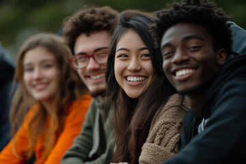 Fototapeta premium Happy young people