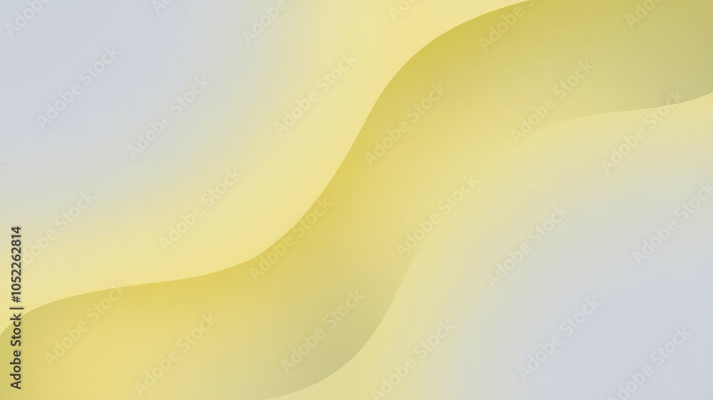 Poster yellow gray abstract flow. serene blend of yellow and gray hues creating a flowing, tranquil visual.