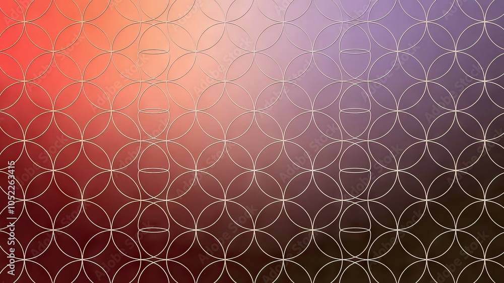 Aufkleber geometric circle gradient design. abstract background with repeating circles. evokes feelings of har