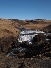 Waterfall in a river