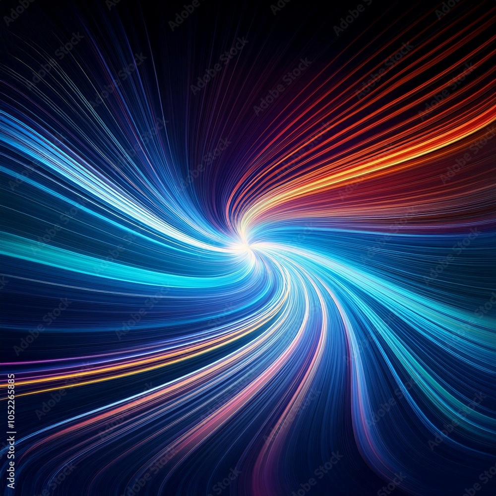 Poster dynamic curve light backgrounds speed