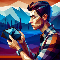 This man probably won't eat because his money will run out before the end of the month.