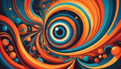 Fototapeta premium abstract background with circles