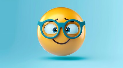 emojis with bluebackground teacherface