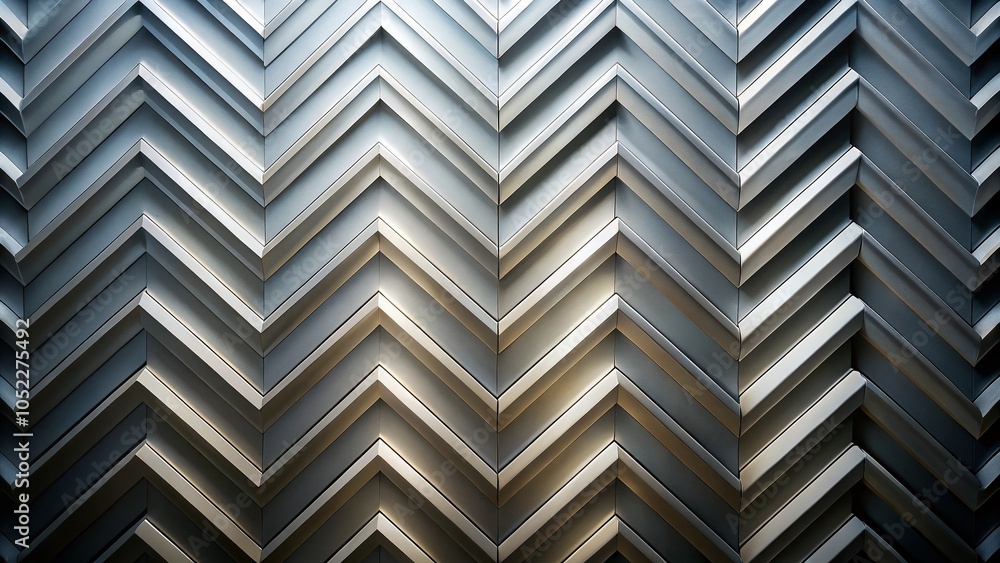 Aufkleber abstract chevron pattern in gray and white for modern design projects