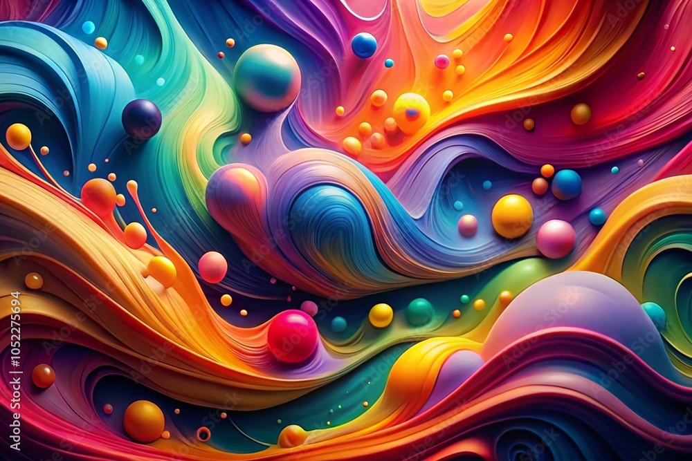 Poster abstract colorful background with fluid shapes and gradient design for presentations and banners