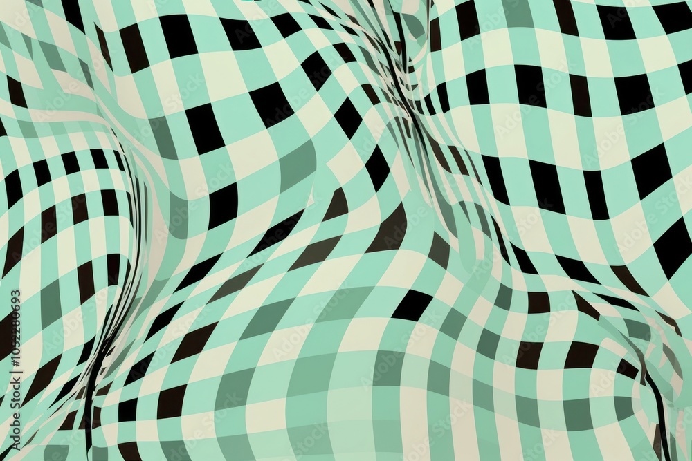 Poster tree pattern abstract plaid.