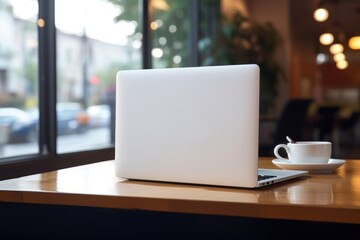 Stickers laptop computer coffee.