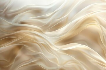 Obraz premium Elegant Cream Silk Fabric Background Texture