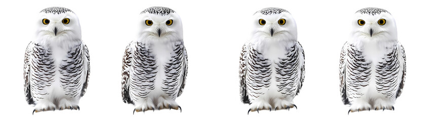 Owl with yellow eyes