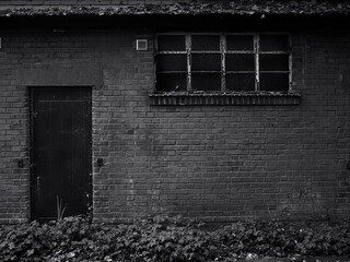 old abandoned house building