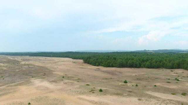 Bledowska Desert aka Polish Sahara aka Pustynia Bledowska. The only desert in Poland and the largest inland area of loose sand in Europe. Silesian Highlands in the Lesser Poland Voivodeship.