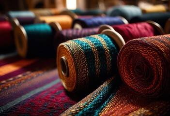 detailed close intricate fabric textures highlighting colors textiles, pattern, weave, cloth, thread, design, material, silk, cotton, linen, knit