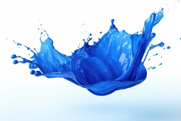 Blue splattered simplicity splashing.