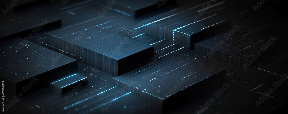 Poster digital background perfect for tech processes, neural networks, artificial intelligence, data transf