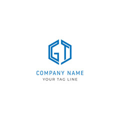 Fototapeta premium Gt logo design template