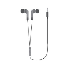 Sleek earphone vector design with vibrant colors and modern style